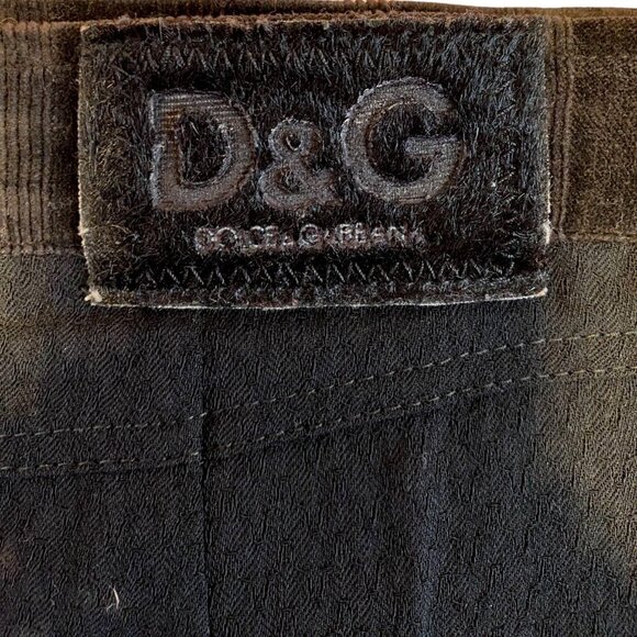 Vintage D & G Black Virgin Wool Blend Skirt With Side Pockets Size  L 32/46 - Picture 7 of 11